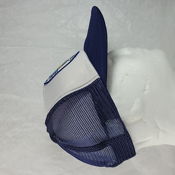 Vintage Mobil Pipeline Tec Dept Trucker Hat Blue/White - Picture 8 of 12